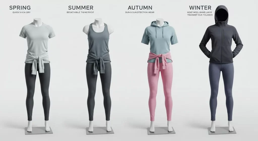 季節別に最適レイヤリング