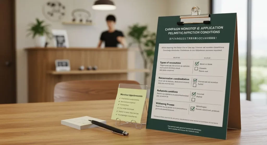 キャンペーンモニターの適用条件