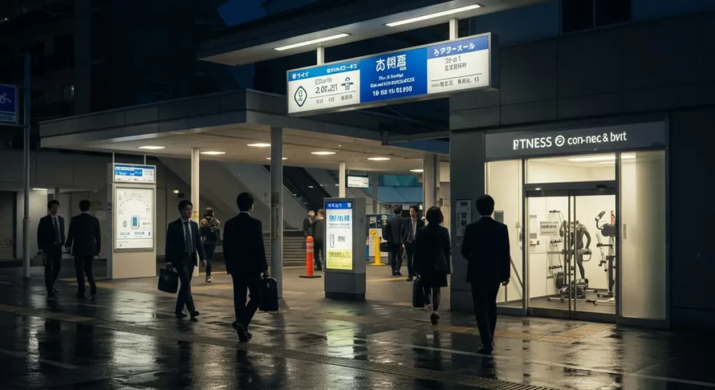 仕事帰りの駅近で通いやすさ
