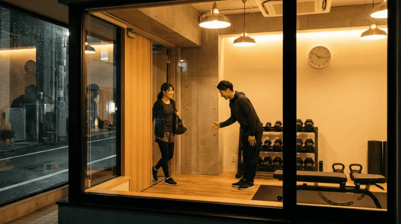 個室や24時間の溝の口のパーソナルジム無料体験へ