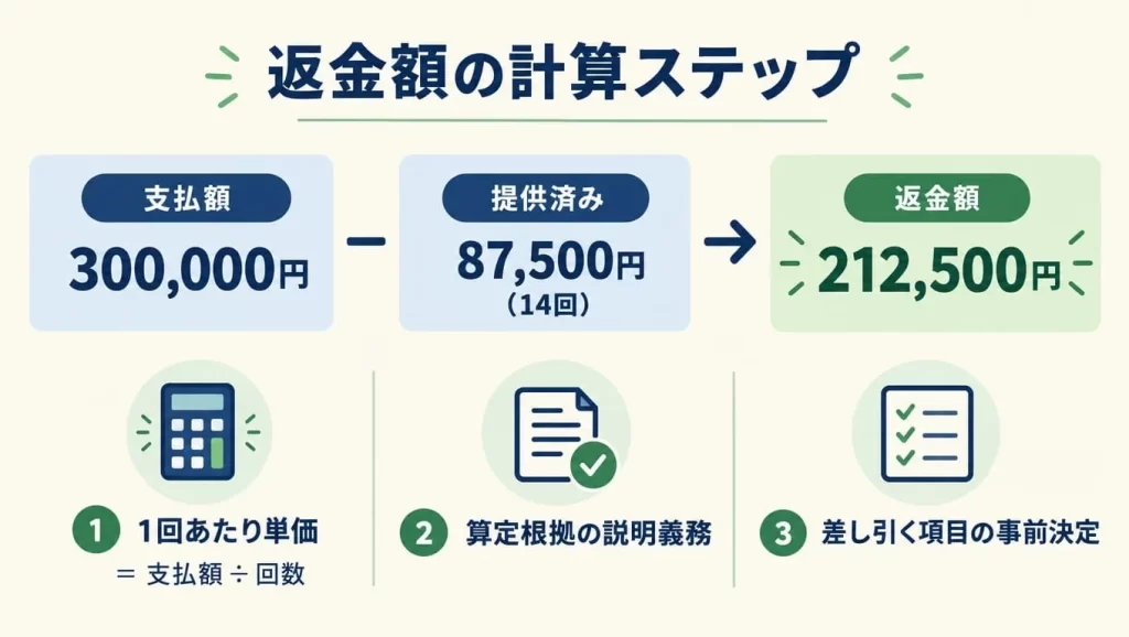 返金額の考え方